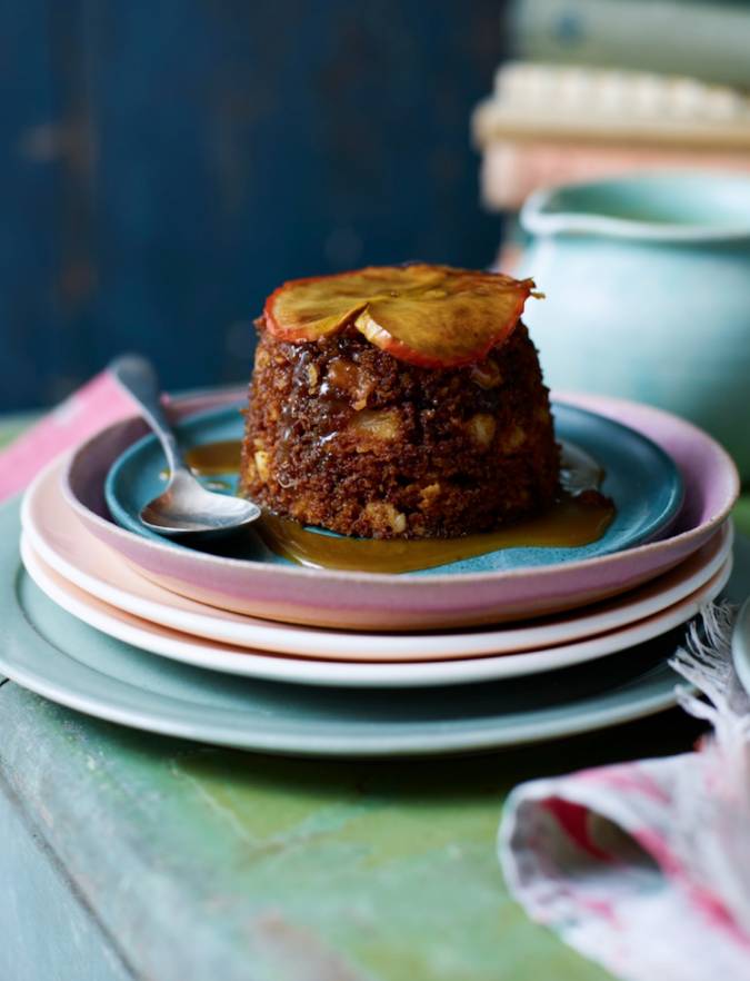 Recipe: Gingerbread, apple and almond steamed puddings