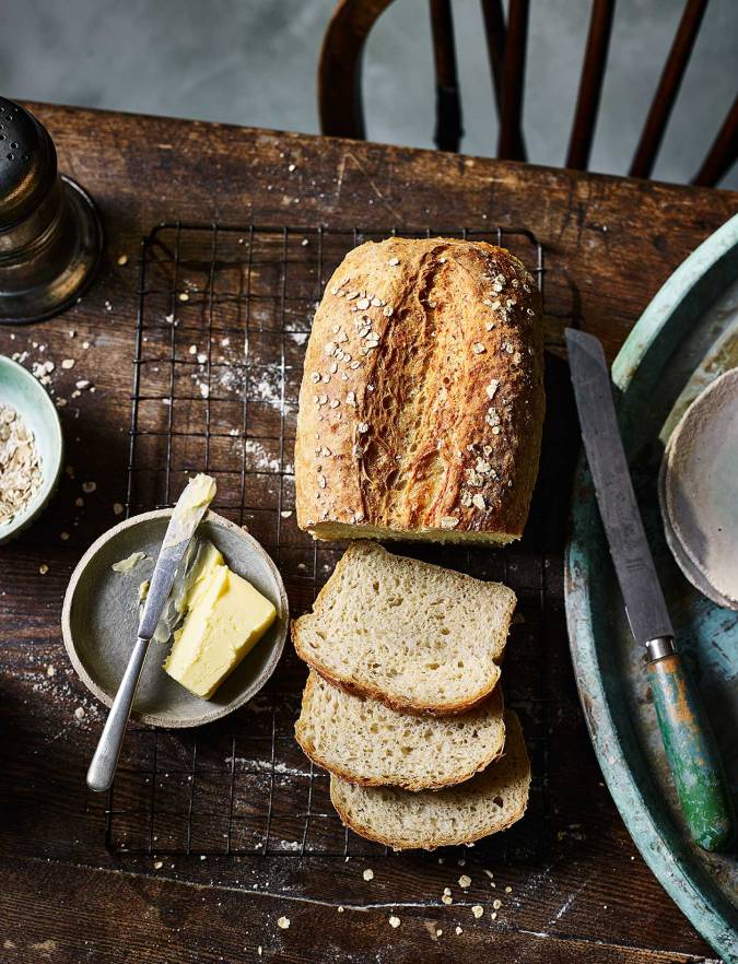 Recipe: No-knead porridge bread