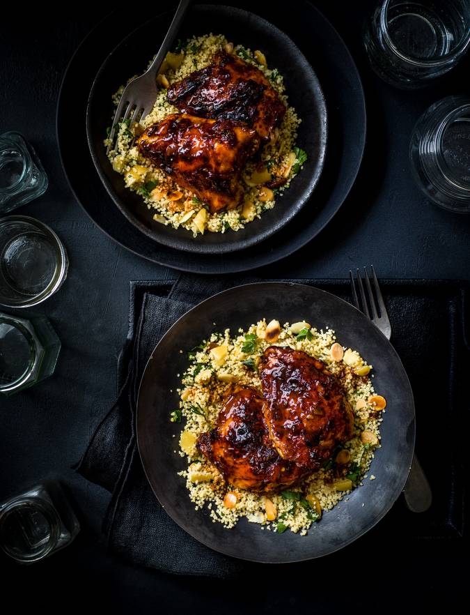 Recipe: Sticky harissa and marmalade-baked chicken