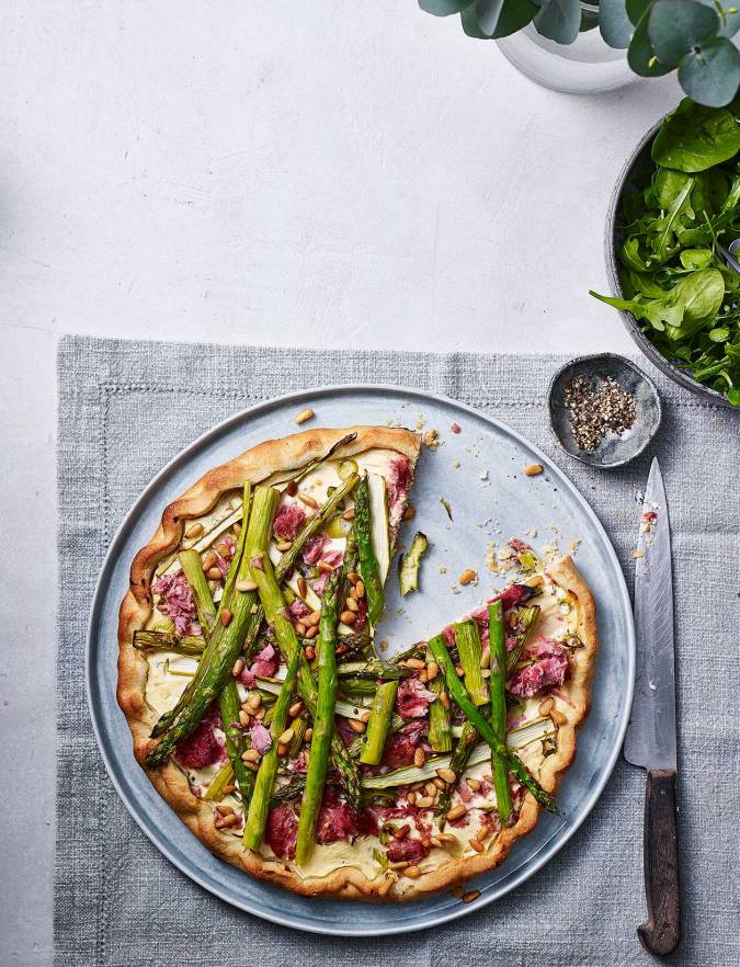 Recipe: Asparagus and ham tart