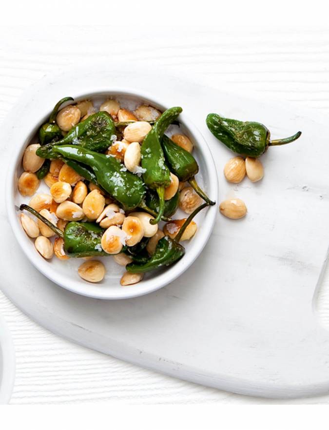 Recipe: Padron peppers and almonds