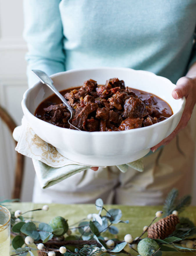 Recipe: Beef and porcini stew with rosemary, tomato and Chianti