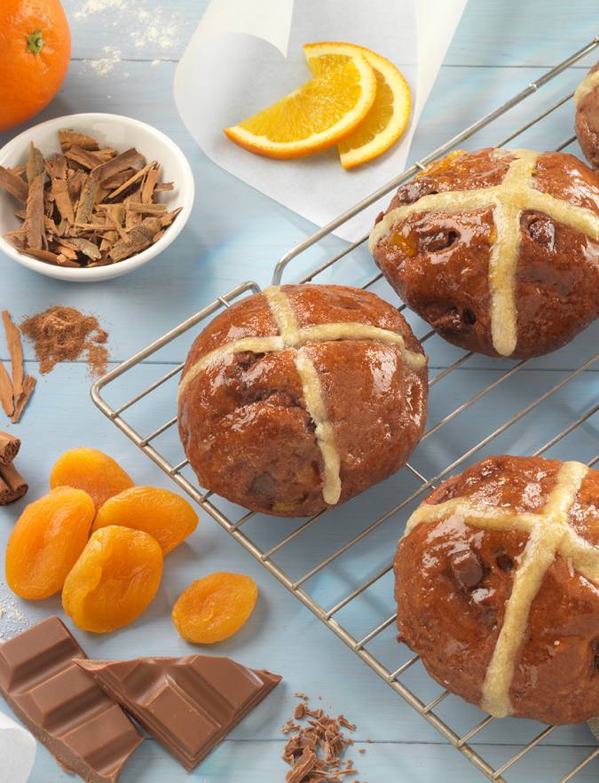 Recipe: Spiced chocolate and orange hot cross buns
