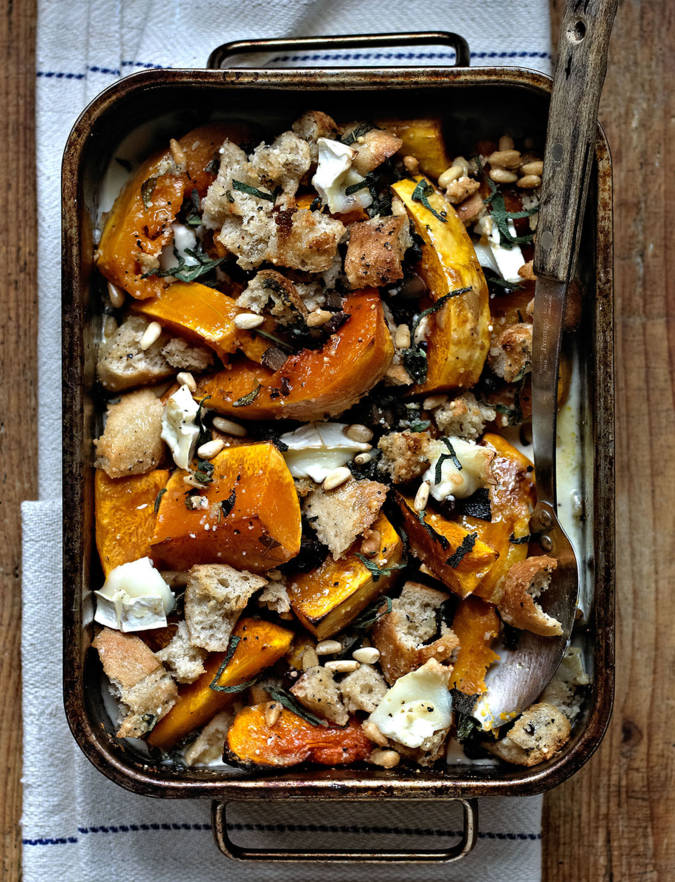 Recipe: Butternut squash and goats' cheese crumble
