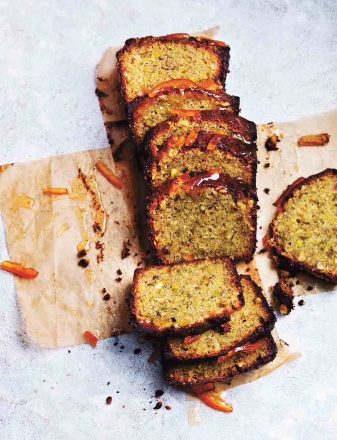 Recipe: Cardamom, pistachio and marmalade drizzle loaf