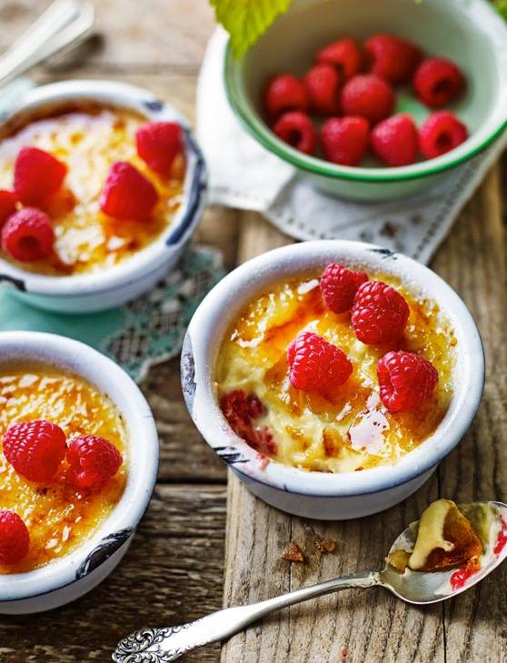 Recipe: Crema Catalana with raspberries