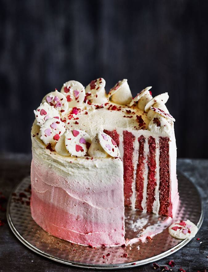 White chocolate, raspberry and coconut gateau  Sainsbury 