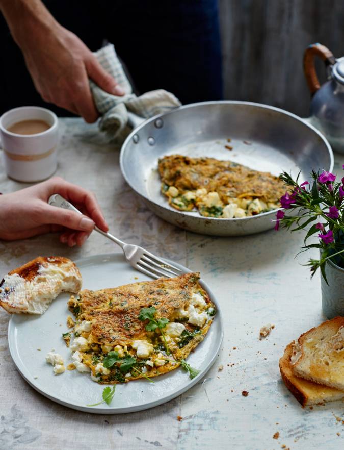 Recipe: Green chilli and coriander omelette