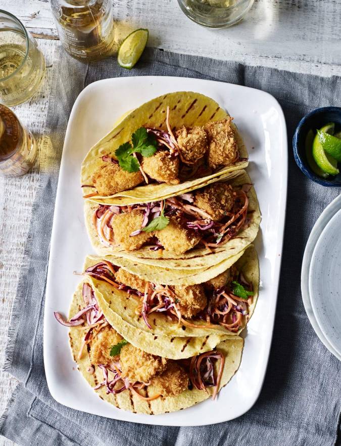 Recipe: Cod tacos with smoky coleslaw