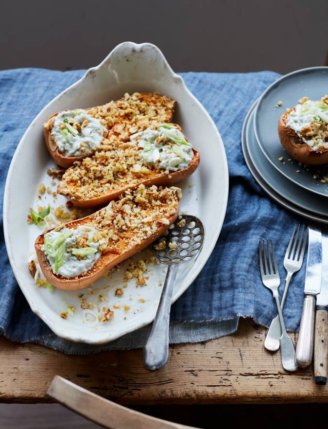 Recipe: Slow-roast butternut with honey and walnuts