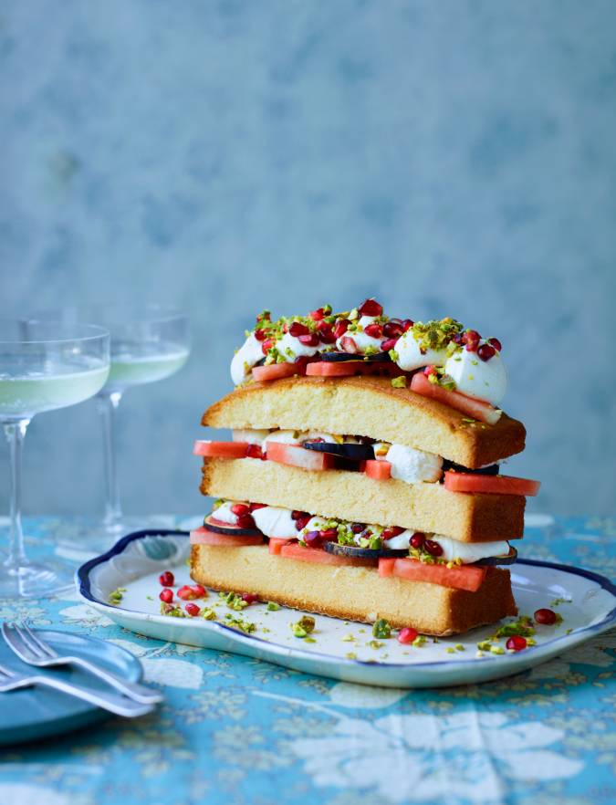 Recipe: Watermelon layer cake