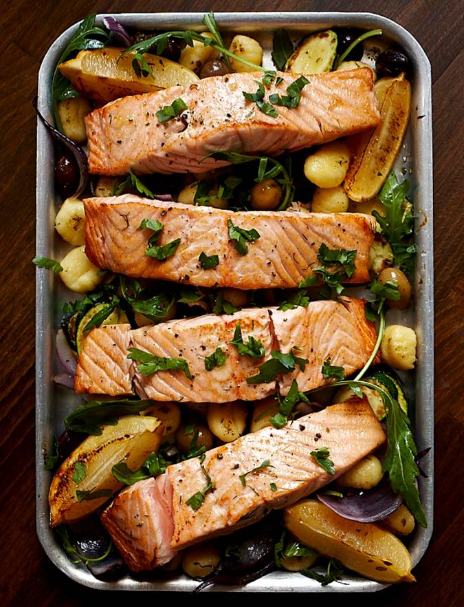 Italian-style salmon recipe | Sainsbury's Magazine