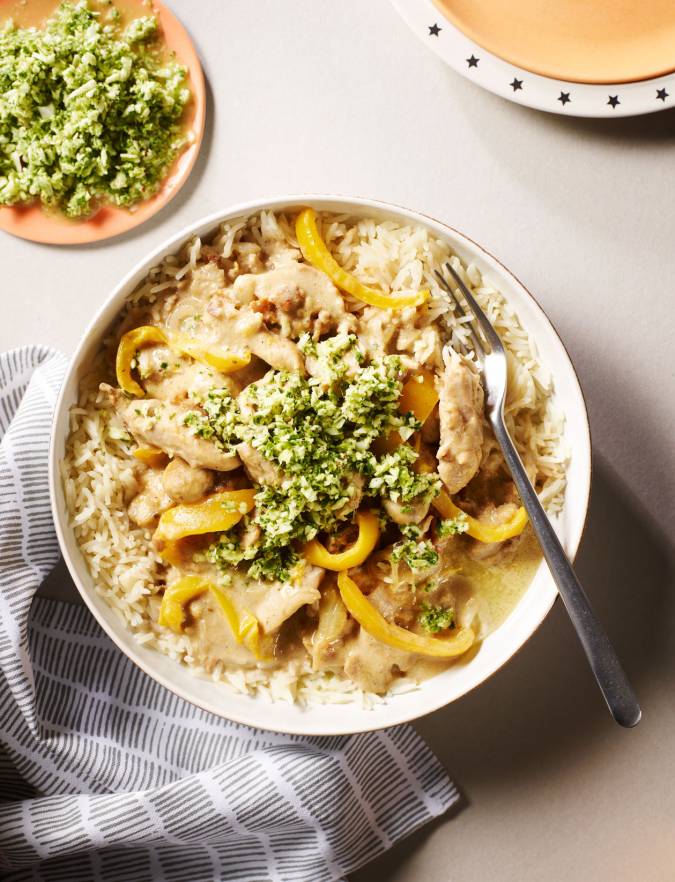 Recipe: Coconut chicken curry with Thai-style pesto
