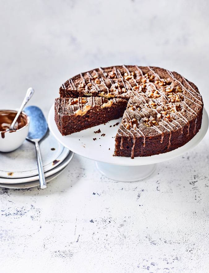 Recipe: Swiss chocolate & walnut cake