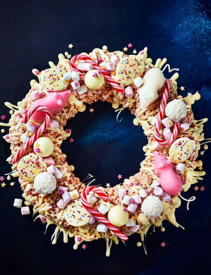 Recipe: Pick 'n' mix Christmas wreath