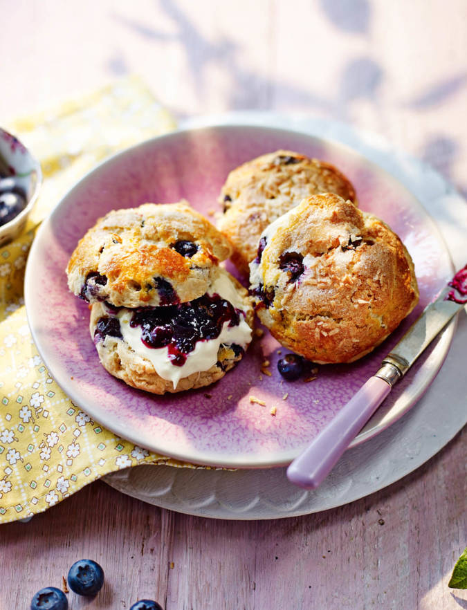 Recipe: Blueberry, coconut and lime scones