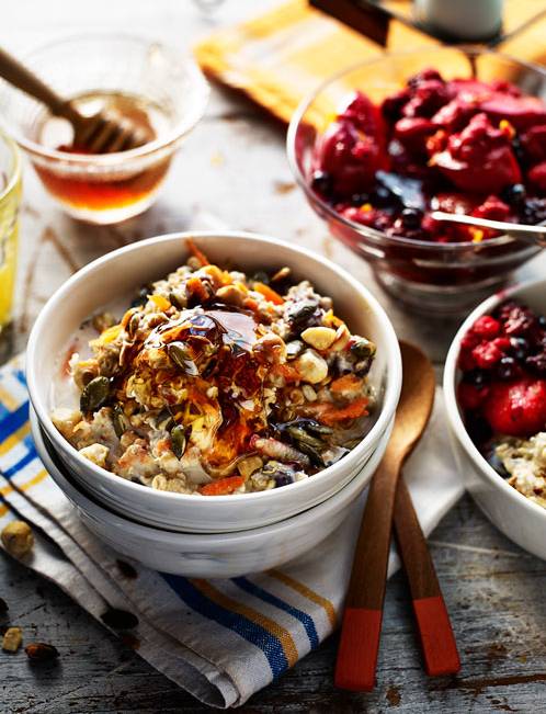 Recipe: Bircher-style muesli with ruby red fruit