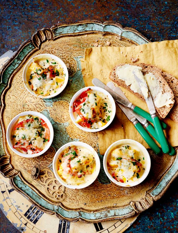 Recipe: Cheesy smoked haddock pots