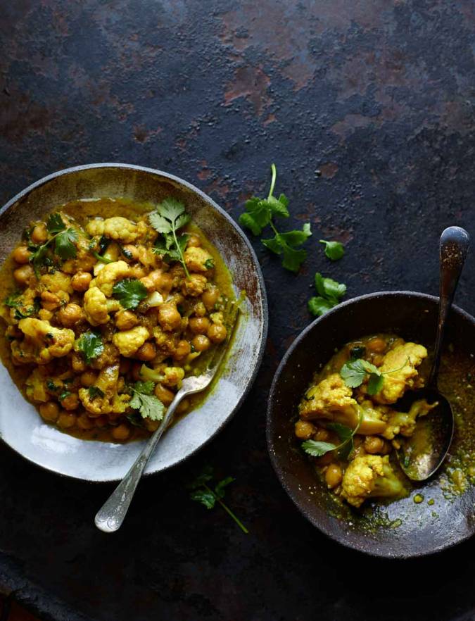 Coconut Cauliflower And Chickpea Recipe Sainsbury S Magazine