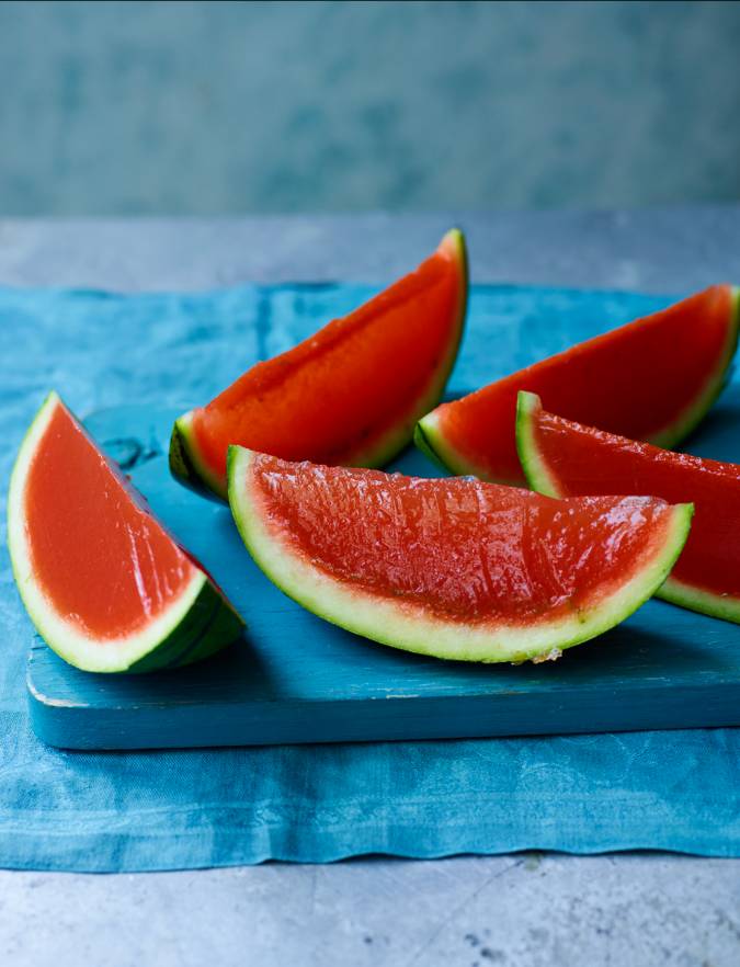 Recipe: Watermelon jelly wedges