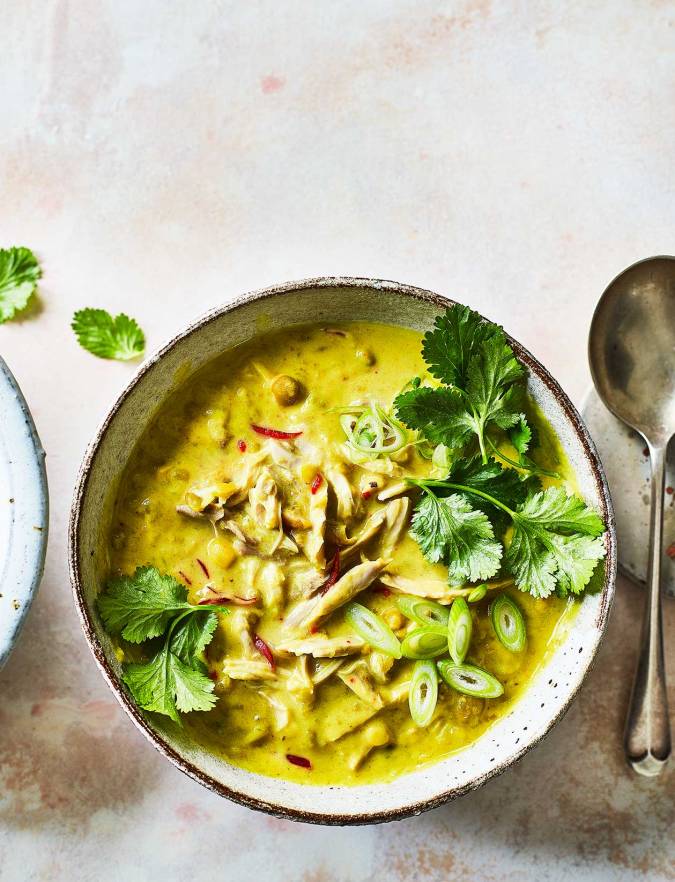 Recipe: Spicy chicken, split pea and coconut soup