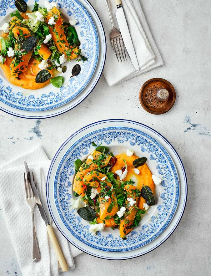 Recipe: Buttered squash salad with sage and goats' cheese