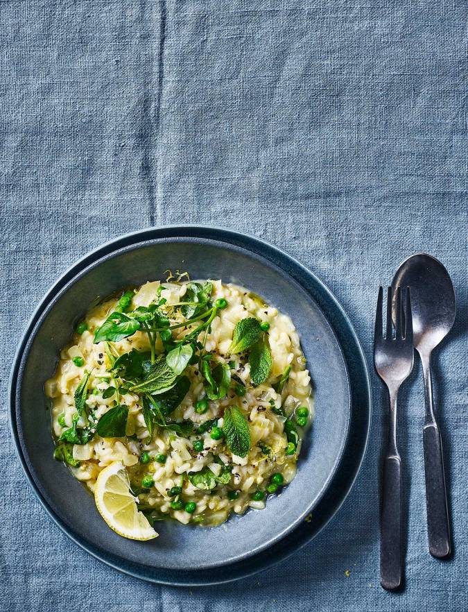 Recipe: Vegan pea and watercress risotto
