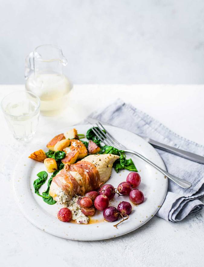 Recipe: Vineyard chicken with crispy potatoes