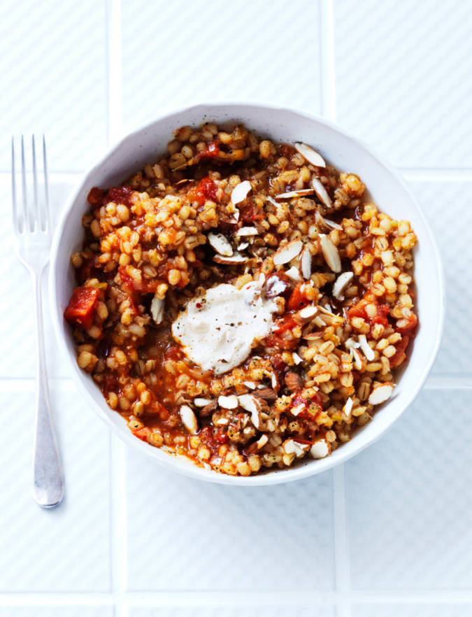 Recipe: Tomato and rosemary pearl barley risotto
