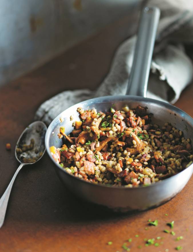 Recipe: Wild mushroom and barley risotto