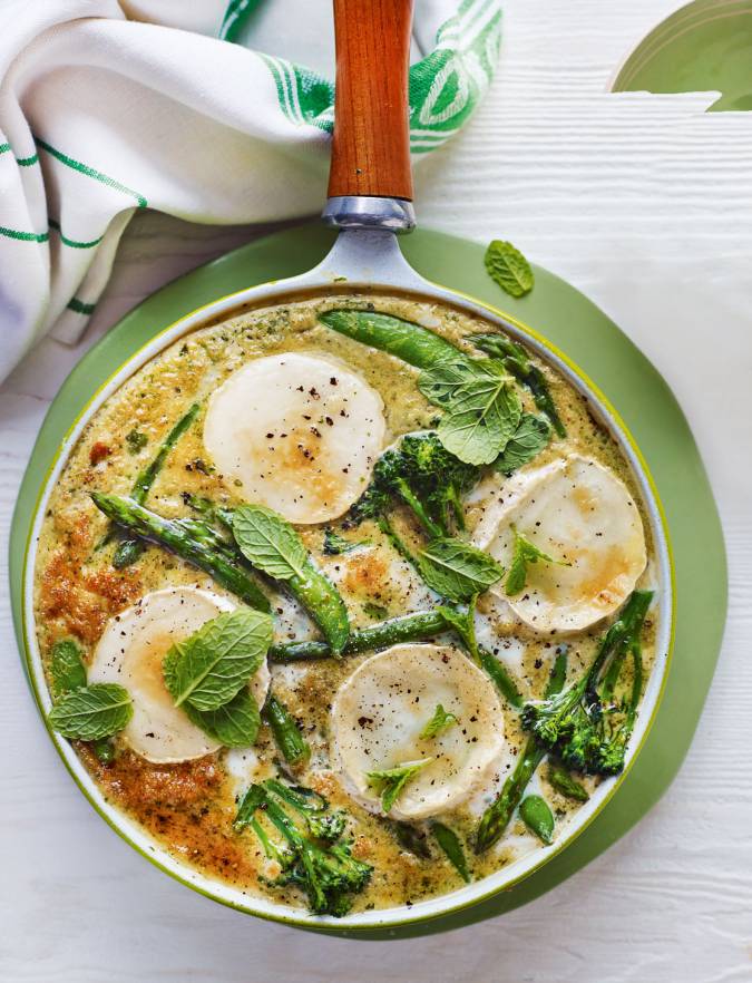 Recipe: Three-veg frittata with goats' cheese