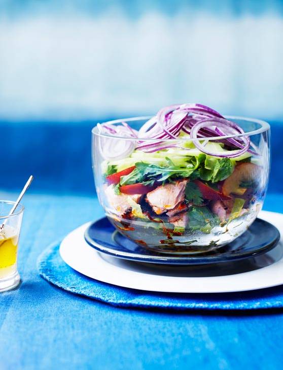 Recipe: Cajun spiced salmon salad