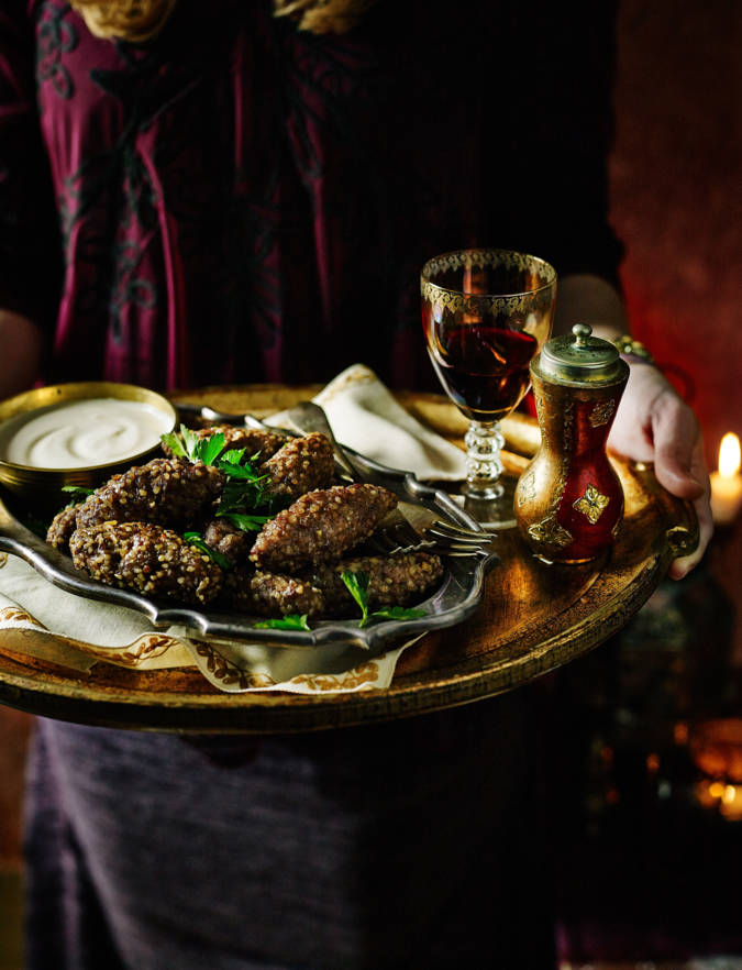 Recipe: Lamb kibbeh stuffed with mozzarella and pine nuts