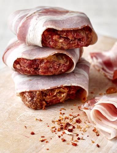 Recipe: Smoky pancetta beef burgers