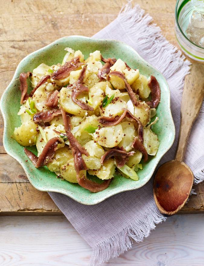 Recipe: Warm potato and anchovy salad