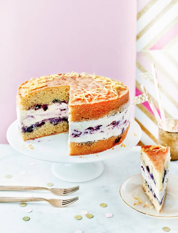 Recipe: Lemon blueberry cheesecake