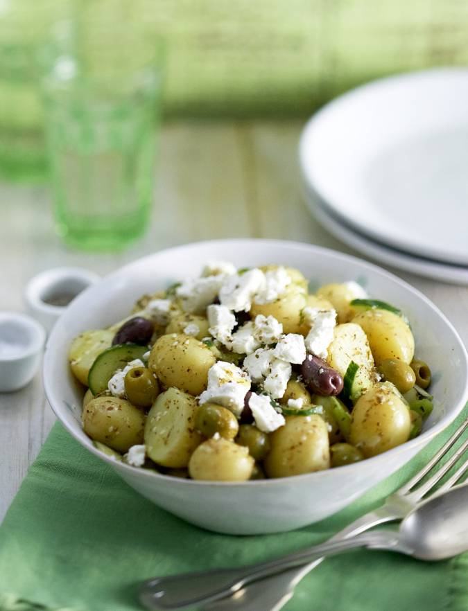 Recipe: Zaatar potato salad with olives and feta