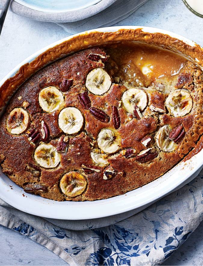 Recipe: Banana and butterscotch self-saucing pudding