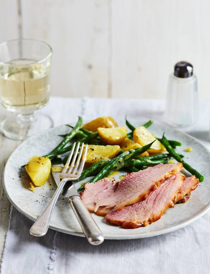 Recipe: Gammon with mustard potatoes
