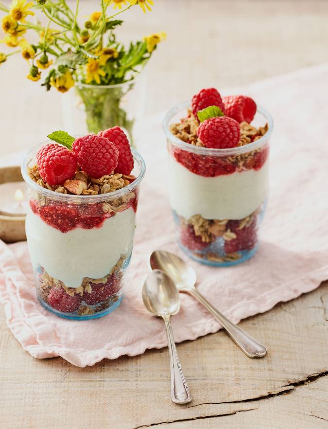 Recipe: Raspberry parfait pots