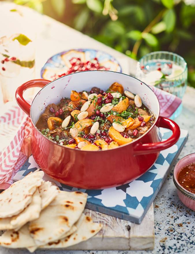 Recipe: Fruity lamb with honey and almonds