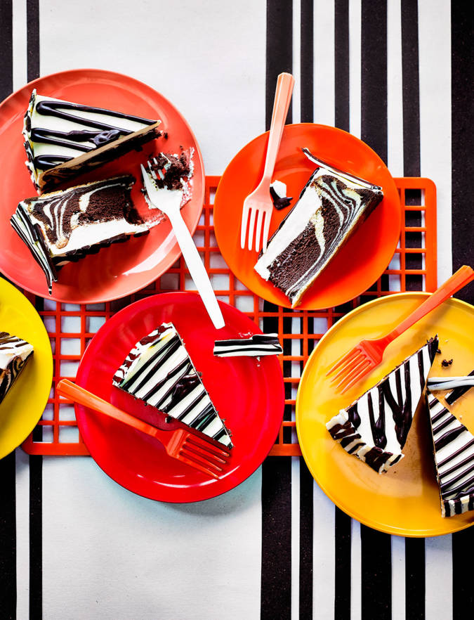 Recipe: Zebra chocolate cheesecake