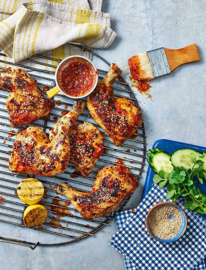 Recipe: BBQ chicken legs with smoky sambal