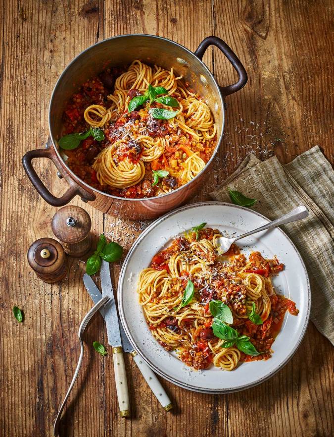 Recipe: Sweet and salty lentil spaghetti