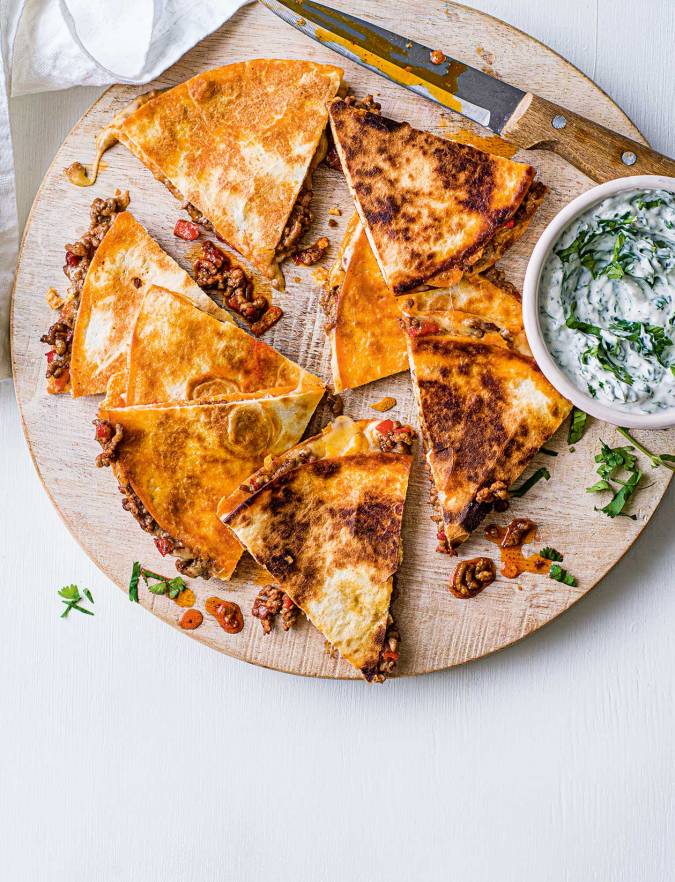 Chipotle beef quesadillas recipe Sainsbury's Magazine