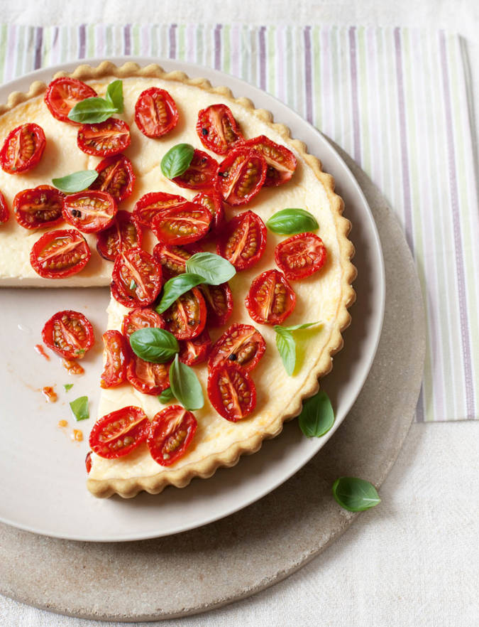 Recipe: Slow-roasted tomato and Parmesan tart
