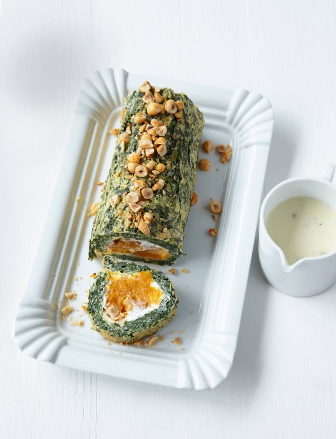 Recipe: Spinach and butternut squash roulade