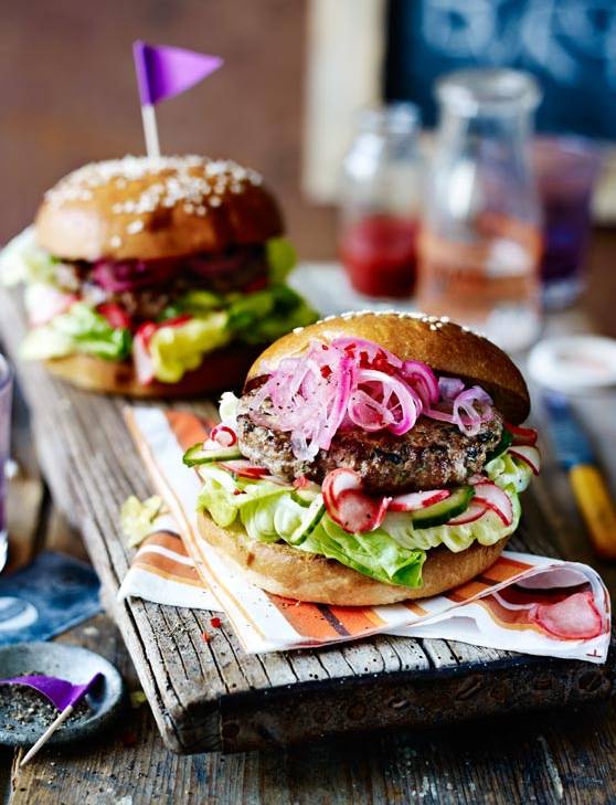 Recipe: Vietnamese lamb burgers with pickled vegetables