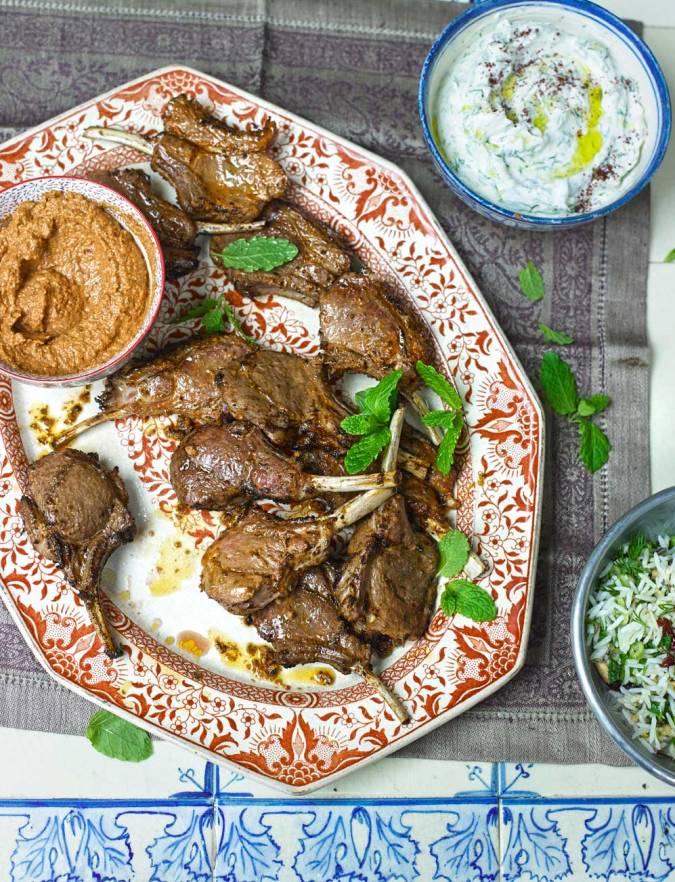 Recipe: Muhammara lamb cutlets