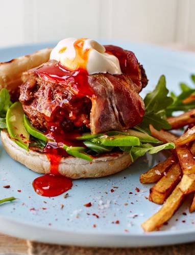 Recipe: Smoky burgers with avocado and chilli sauce